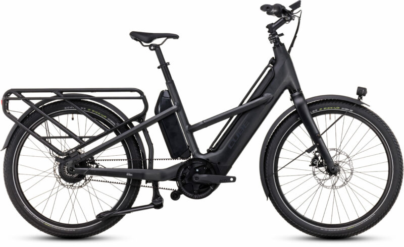 Bicicleta Eléctrica Cube Longtail Hybrid 725 grey´n´reflex