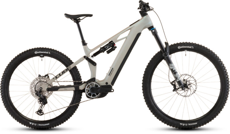 Bicicleta Eléctrica Cube Stereo Hybrid ONE77 HPC SLX 800 glintsand´n´black 2026