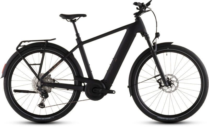 Bicicleta Eléctrica Cube Nuride Hybrid SLX 800 black´n´gold Barra alta 2026