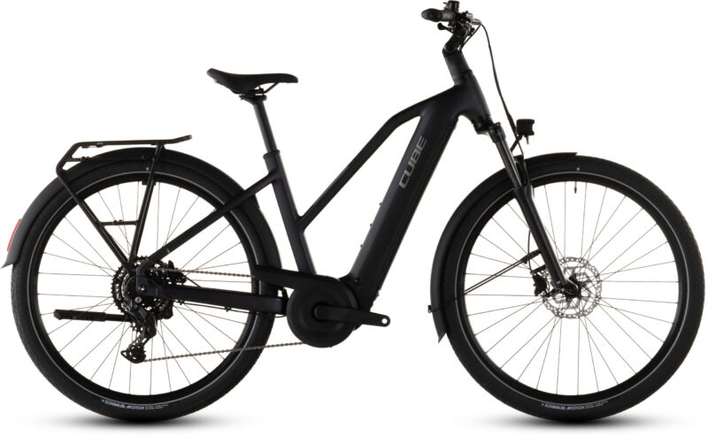 Bicicleta Eléctrica Cube Touring Hybrid ONE 600 coal´n´chrome Cuadro semiabierto 2026