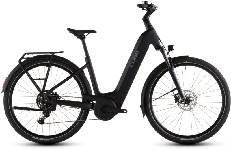 Bicicleta Eléctrica Cube Touring Hybrid ONE 600 coal´n´chrome Cuadro abierto 2026