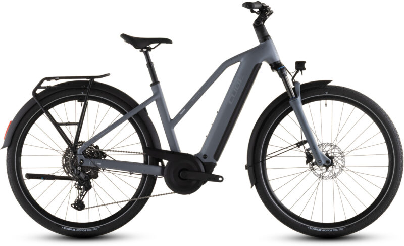 Bicicleta Eléctrica Cube Touring Hybrid Pro 800 pearlgrey´n´grey Cuadro semiabierto 2026