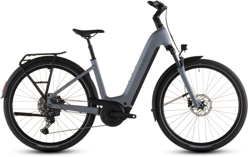 Bicicleta Eléctrica Cube Touring Hybrid Pro 800 pearlgrey´n´grey Cuadro abierto 2026