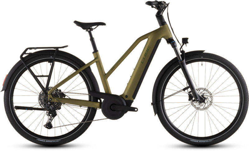 Bicicleta Eléctrica Cube Touring Hybrid Pro 800 goldenlime´n´black Cuadro semiabierto 2026