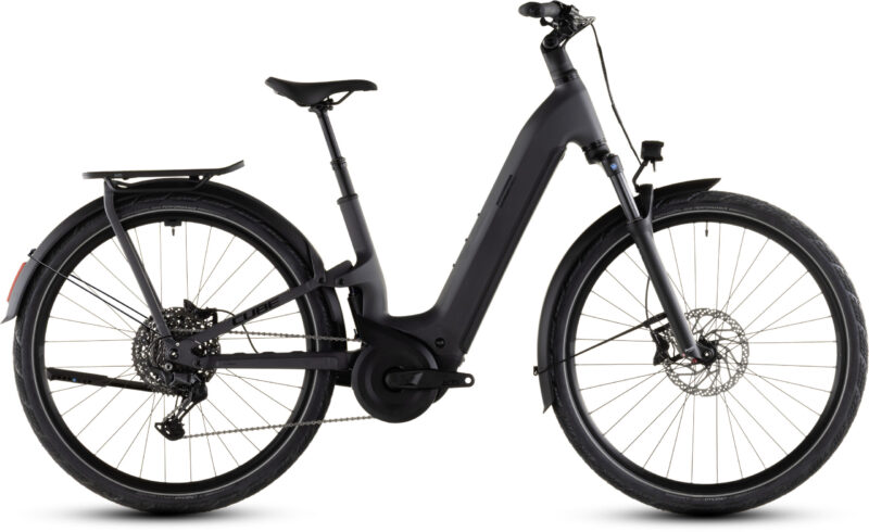 Bicicleta Eléctrica Cube Kathmandu Hybrid ONE11 HPC Pro 800 slabgrey´n´black Cuadro abierto 2026