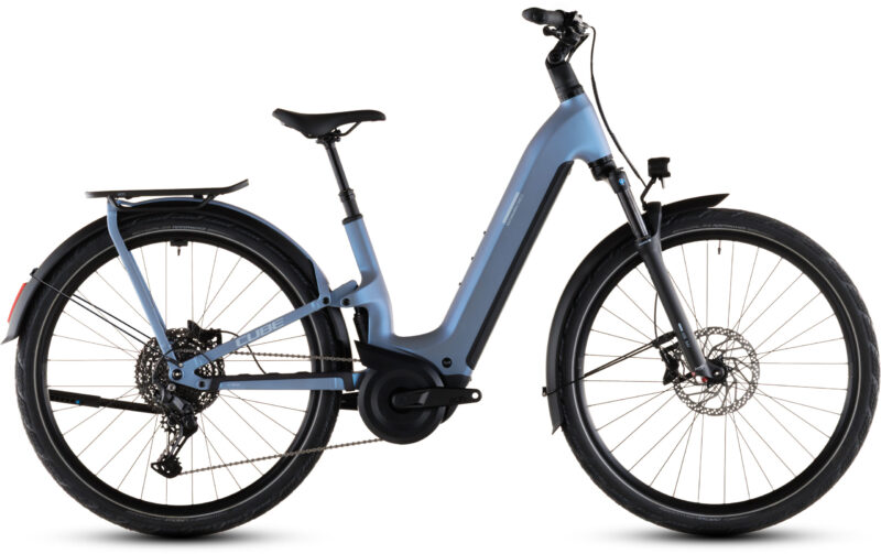 Bicicleta Eléctrica Cube Kathmandu Hybrid ONE11 HPC Pro 800 hazeblue´n´blue Cuadro abierto 2026