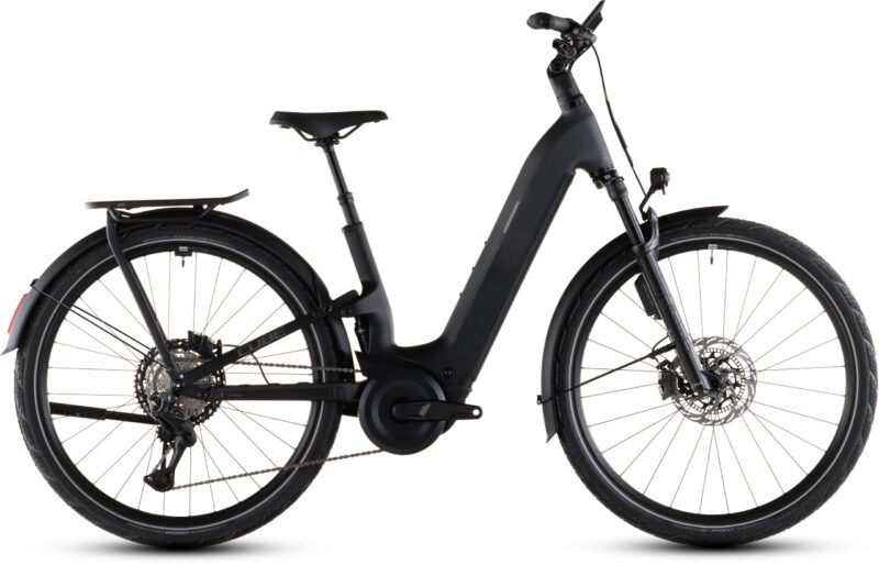 Bicicleta Eléctrica Cube Kathmandu Hybrid ONE11 HPC SLT 800 carbon´n´silverdust Cuadro abierto 2026