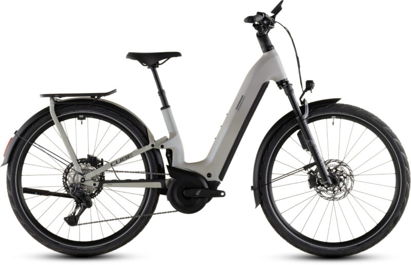 Bicicleta Eléctrica Cube Kathmandu Hybrid ONE11 HPC SLT 800 glintsand´n´oatgrey Cuadro abierto 2026