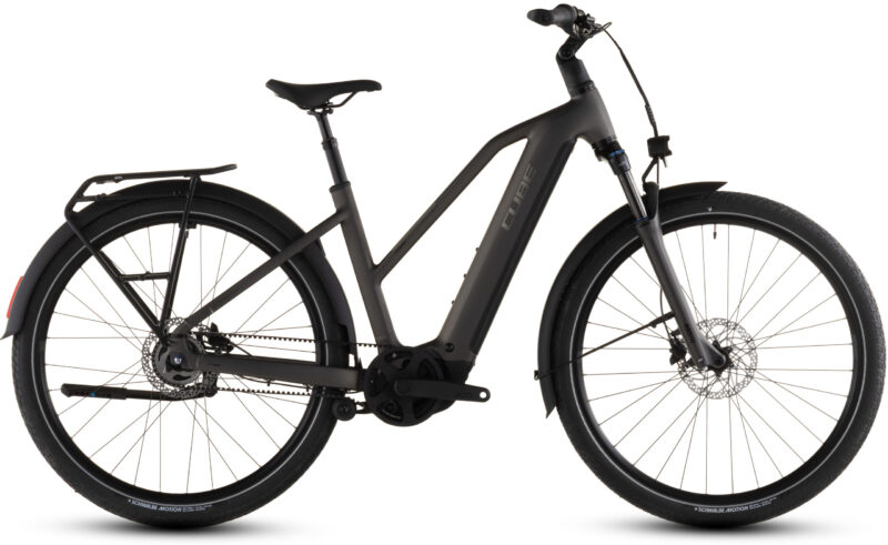Bicicleta Eléctrica Cube Touring Hybrid Comfort SLX 800 charcoal´n´chrome Cuadro semiabierto 2026