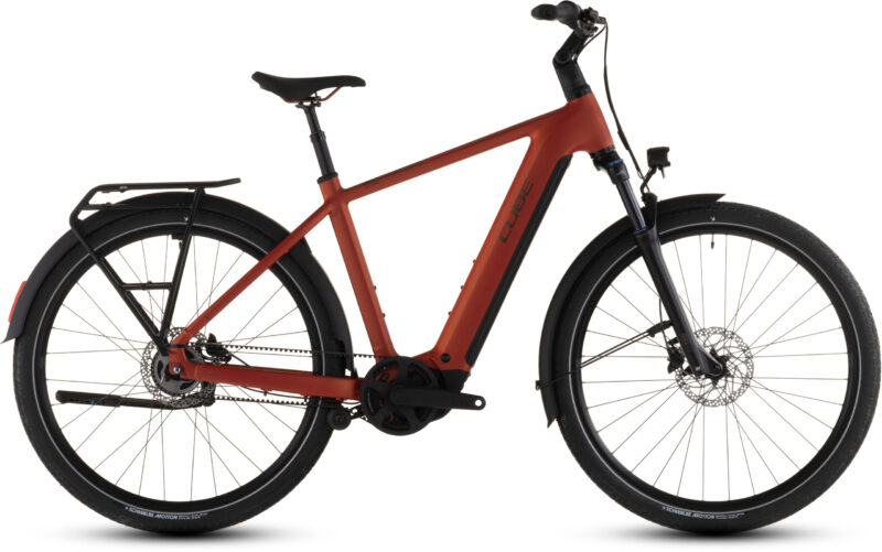 Bicicleta Eléctrica Cube Touring Hybrid Comfort SLX 800 chilli´n´chrome Barra alta 2026