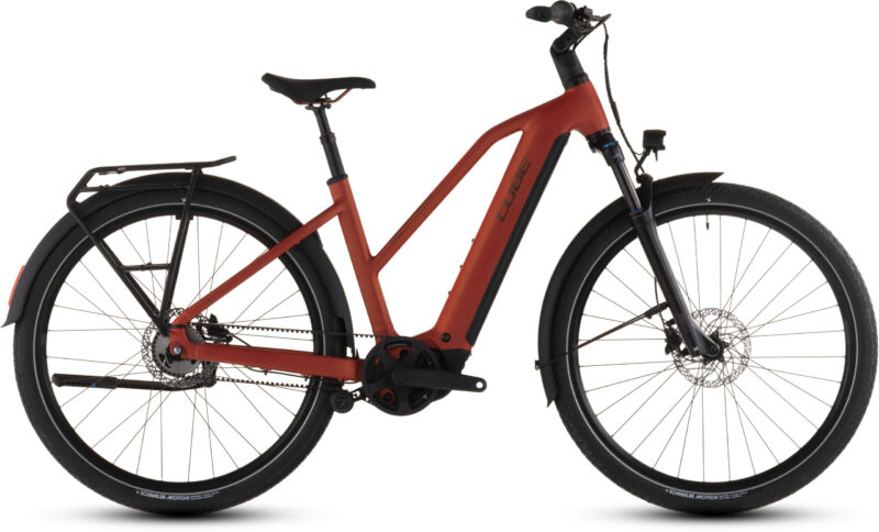 Bicicleta Eléctrica Cube Touring Hybrid Comfort SLX 800 chilli´n´chrome Cuadro semiabierto 2026