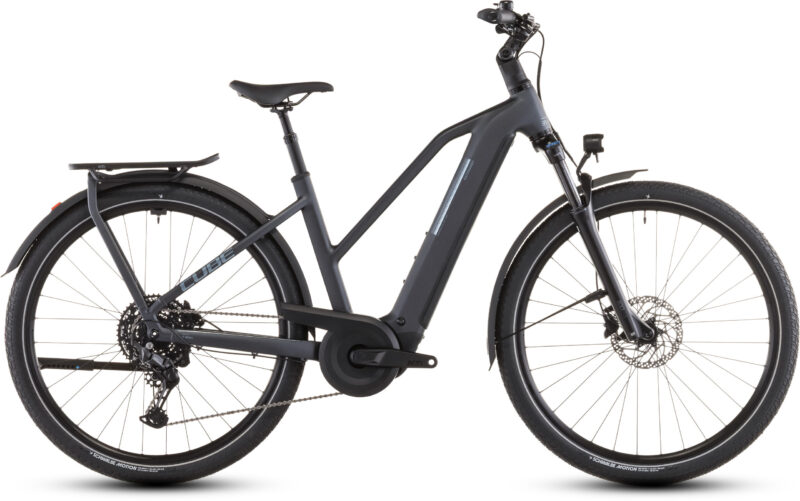 Bicicleta Eléctrica Cube Kathmandu Hybrid ONE 800 metallicgrey´n´grey Cuadro semiabierto 2026