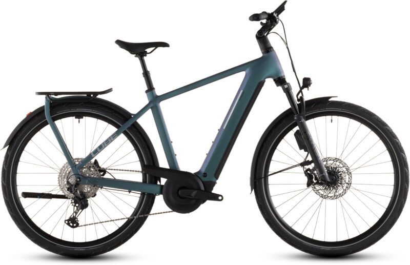 Bicicleta Eléctrica Cube Kathmandu Hybrid EXC 800 smaragdgrey´n´prism Barra alta 2026