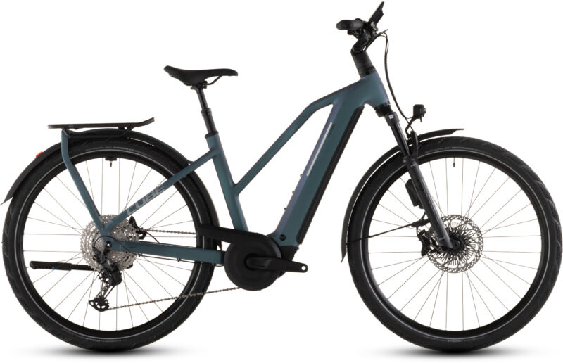Bicicleta Eléctrica Cube Kathmandu Hybrid EXC 800 smaragdgrey´n´prism Cuadro semiabierto 2026