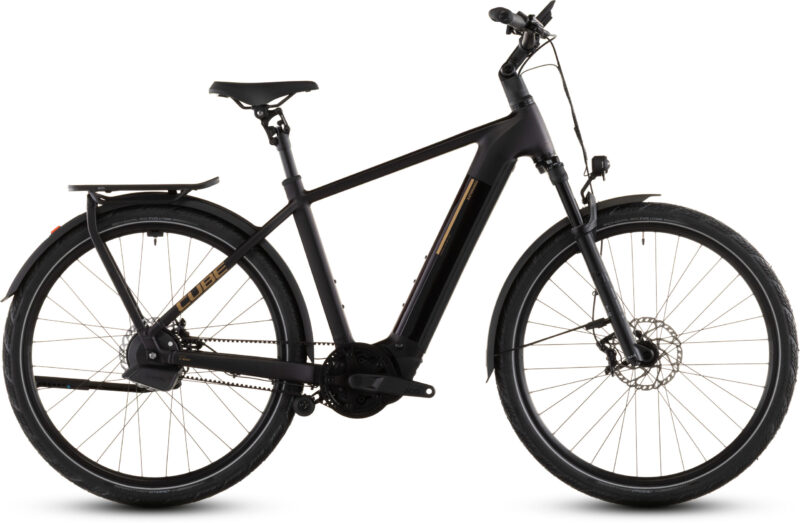 Bicicleta Eléctrica Cube Kathmandu Hybrid Comfort SLX 800 solareclipse´n´gold Barra alta 2026