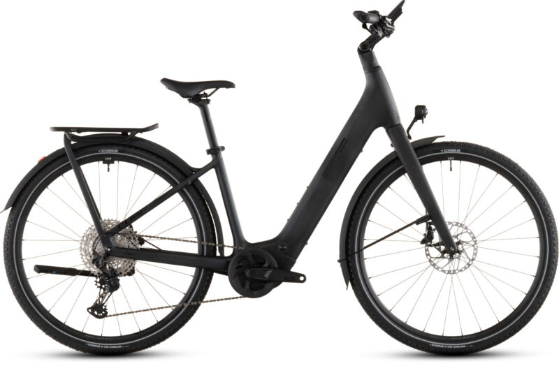 Bicicleta Eléctrica Cube Kathmandu Hybrid C:62 SLX 400X liquidblack´n´bluedust Cuadro abierto 2026