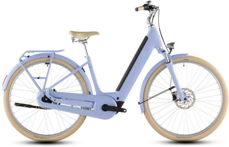 Bicicleta Eléctrica Cube Aruba Hybrid 600 blueblossom´n´creme 2026
