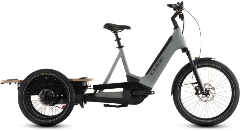 Bicicleta Eléctrica Cube Trike Flatbed Hybrid 750 swampgrey´n´reflex 2026