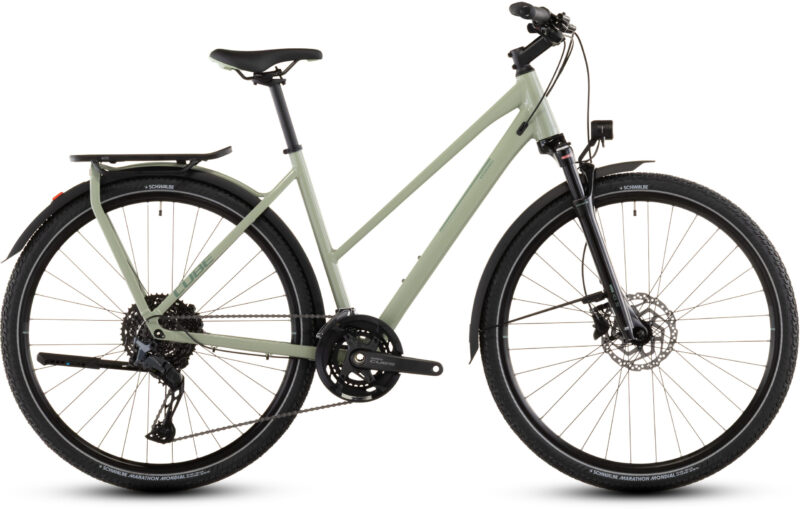 Bicicleta Cube Kathmandu EXC pea´n´grey Cuadro semiabierto 2026