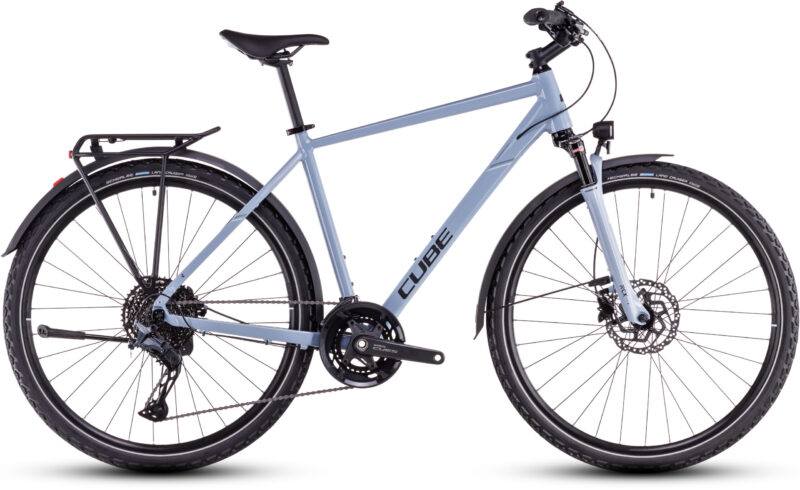 Bicicleta Cube Nature EXC Allroad pigeonblue´n´black Barra alta 2026