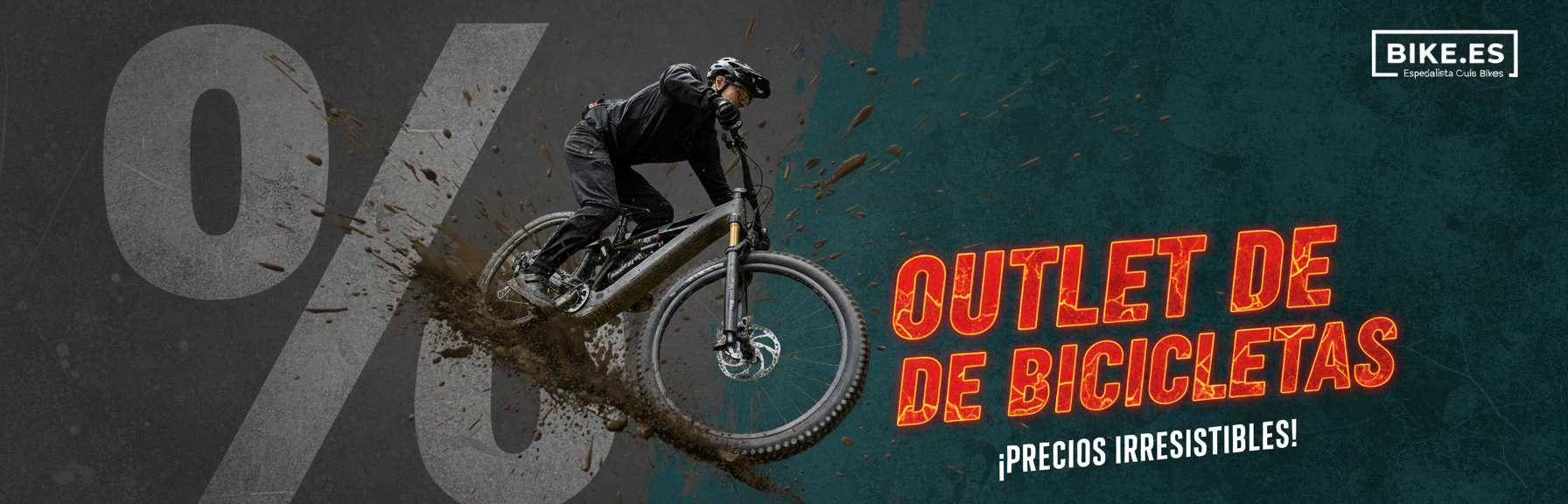 Banner outlet de bicicletas, ver liquidación de stock y ofertas